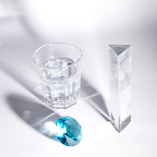 Crystal piece under daylight